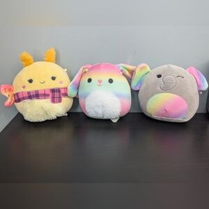 Squishmallows Set Of 3 Plush Stuffed Animals